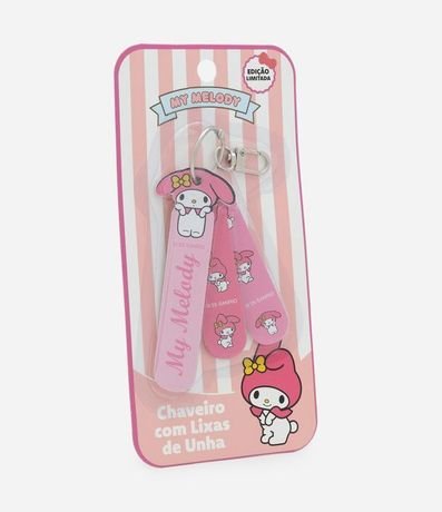Conjunto con Tres Limas de Uñas con Llavero My Melody.