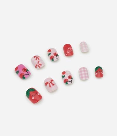 Set de diez uñas postizas para niñas Cherry Alchemia