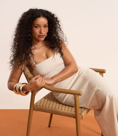 Vestido Long Midi en Viscolino con Drapeado en la Cintura 6