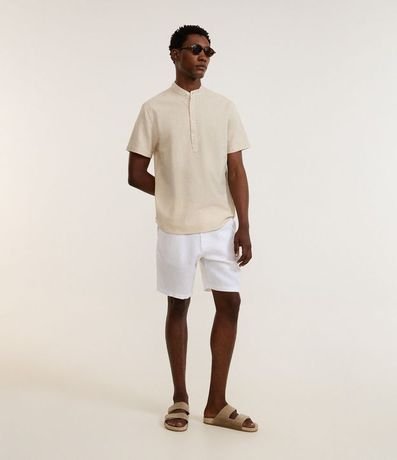 Camisa Bata en Lino con Botones 2