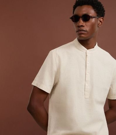 Camisa Bata en Lino con Botones 3