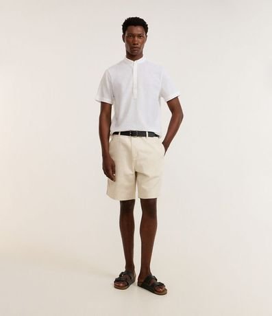 Camisa Bata en Lino con Botones 2