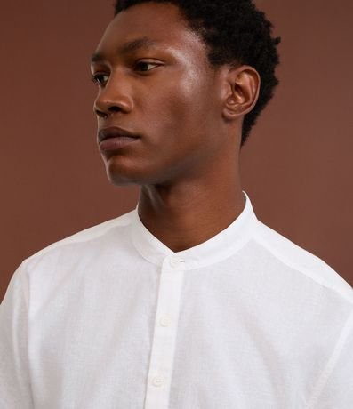 Camisa Bata en Lino con Botones 5