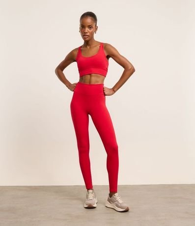 Pantalón Legging Deportiva en Microfibra con Bolsillo y sin Gancho