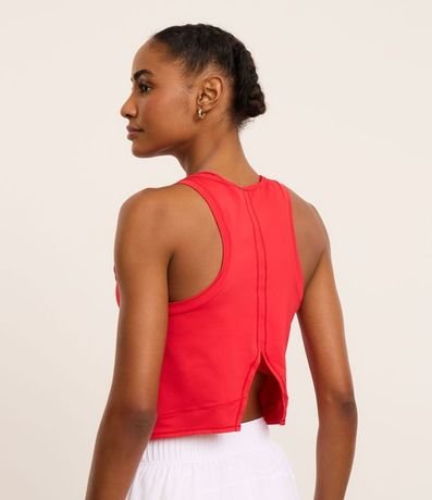 Musculosa Deportiva en Microfibra con Encaje en la Espalda 3