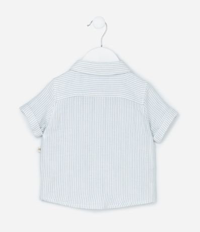 Conjunto Infantil en Tricolina con Estampa de Rayas - Talle 0 a 18 Meses 3