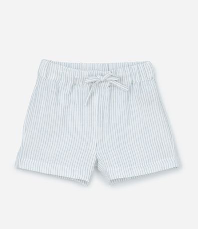 Conjunto Infantil en Tricolina con Estampa de Rayas - Talle 0 a 18 Meses 4