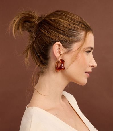 Caravana Aro en Resina con Forma Orgánica 1