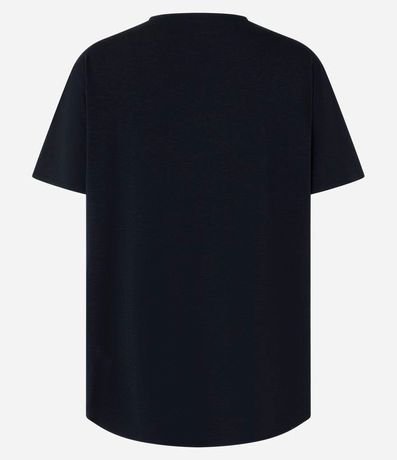 Remera Oversized Deportiva en Microfibra con Bajo Redondeado 6