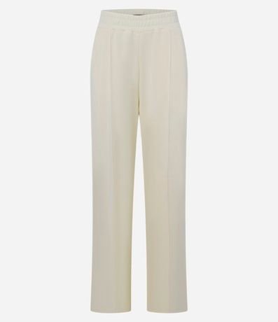 Pantalón Recto Deportiva en Media Malla con Fenda Lateral 5