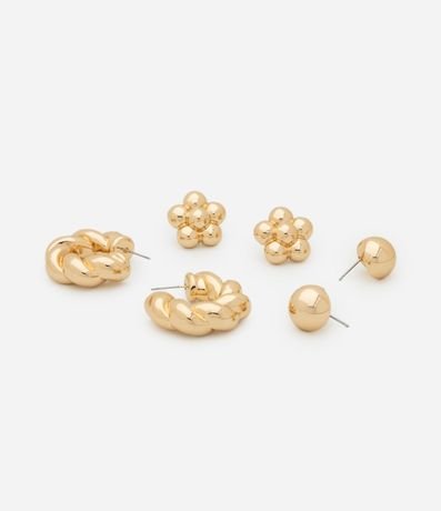 Kit 03 Caravanas Pequeños en Plástico Aro y Botón 2