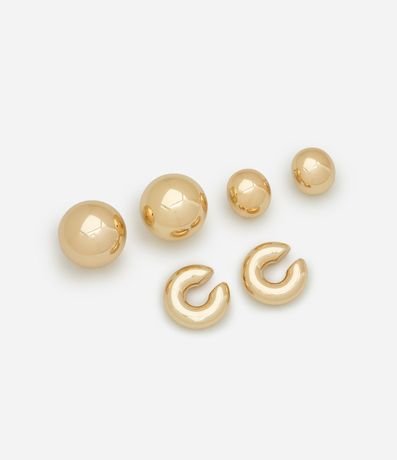 Kit 03 Caravanas Aro y Piercing Bold