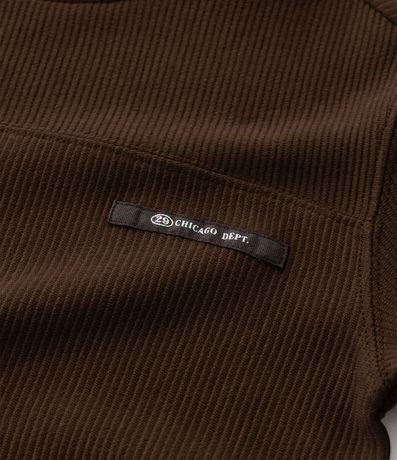 Remera Infantil Acanalada con Etiqueta Aplicada - Talle 5 a 14 años 5