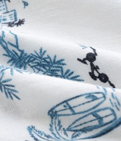 Bermuda Infantil de Baño en Viscolino con Estampa de Playa - Talle 5 a 14 años 3