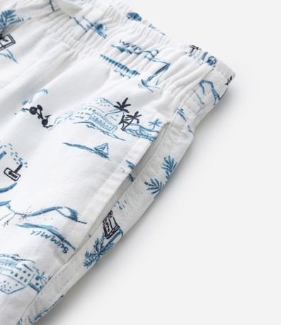 Bermuda Infantil de Baño en Viscolino con Estampa de Playa - Talle 5 a 14 años 4