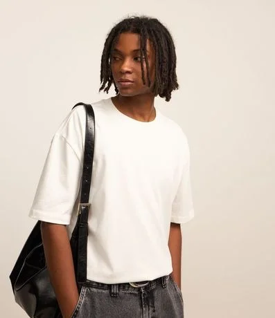 Remera Relaxed Básica en Malla