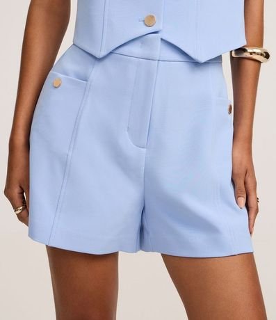 Short Sastre Cintura Alta con Bolsillos Laterales 3