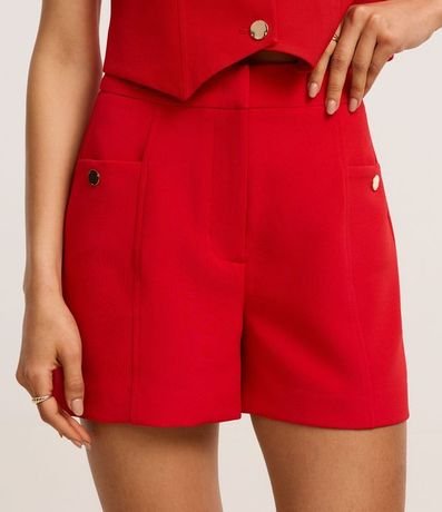 Short Sastre Cintura Alta con Bolsillos Laterales 3