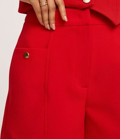 Short Sastre Cintura Alta con Bolsillos Laterales 4