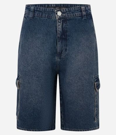Bermuda Baggy Cargo en Jeans