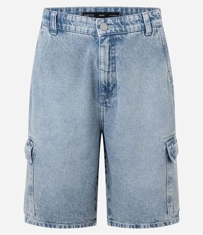 Bermuda Baggy Cargo en Jeans