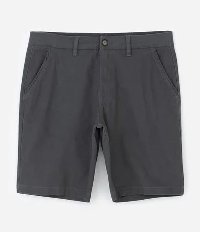 Bermuda Sarga Lisa con Bolsillos