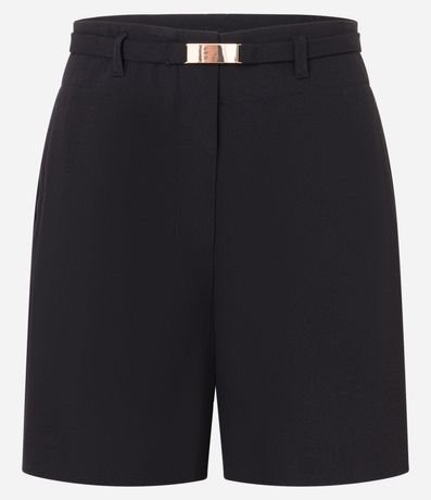 Short Reto Sastre con Cinturón Elástico Hebilla 5