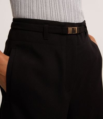 Short Reto Sastre con Cinturón Elástico Hebilla 4