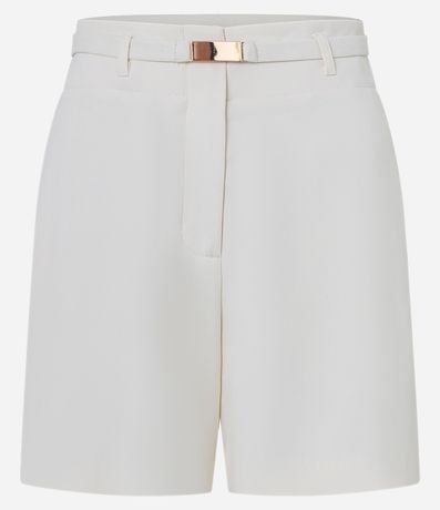 Short Reto Sastre con Cinturón Elástico Hebilla 6