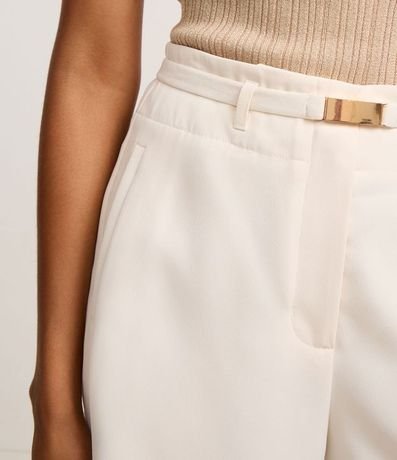 Short Reto Sastre con Cinturón Elástico Hebilla 4