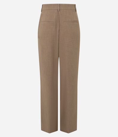 Pantalón Wide Leg Sastrería con Estampa de Cuadros Punteada 10