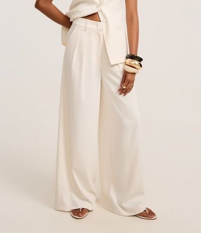 Pantalón Pantalona Sastrería con Pliegues 2