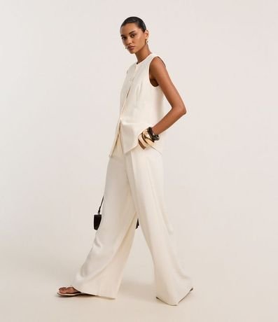 Pantalón Pantalona Sastrería con Pliegues 5