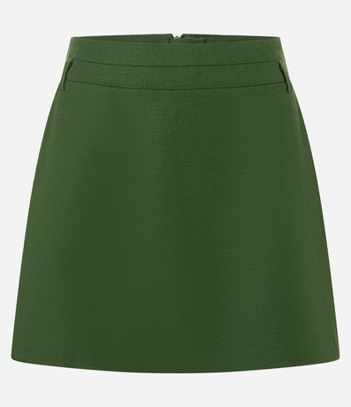 Short Pollera Sastre Cintura Alta en Viscolino 5