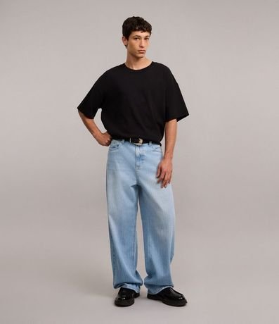 Pantalón Super Baggy en Jeans con Textura y Bolsillos 5