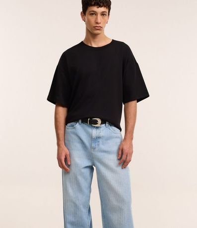 Pantalón Super Baggy en Jeans con Textura y Bolsillos 6