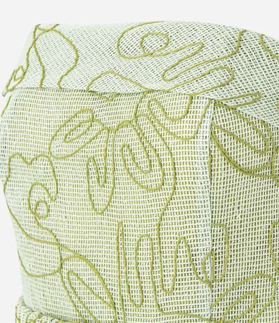 Blusa sin Bretel con Escote Virado y Bordado Bastrado 7