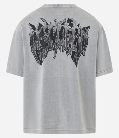 Remera Oversized en Malhão con Estampa Frente y Espalda Tribal 2