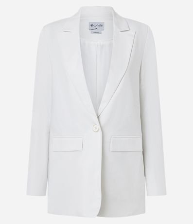 Blazer Oversized Sastre con Botón Único y Solapas 6