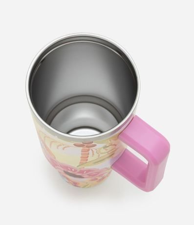 Vaso Térmico en Metal con Estampa Tropical 2