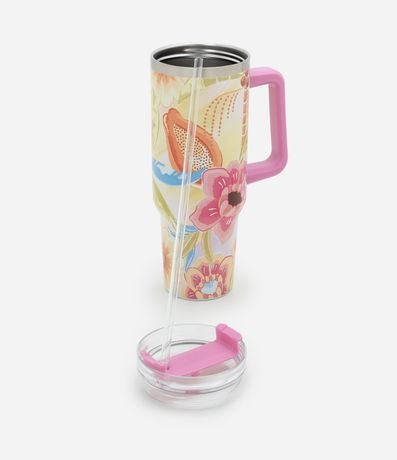 Vaso Térmico en Metal con Estampa Tropical 4