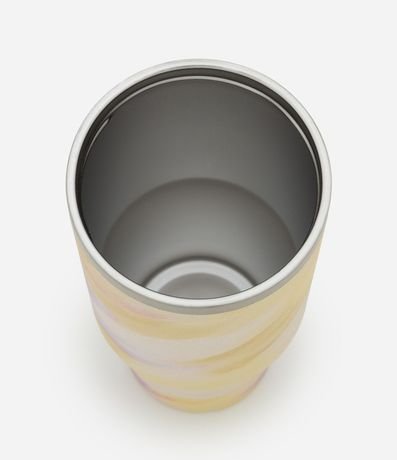 Botella Térmica en Metal con Estampa de Pinceladas y Asa 900ml 3