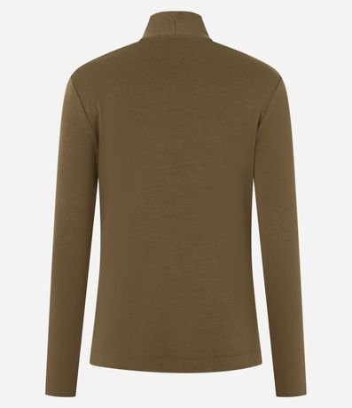 Blusa en Viscosa con Escote V y Cutout en el Hombro 6