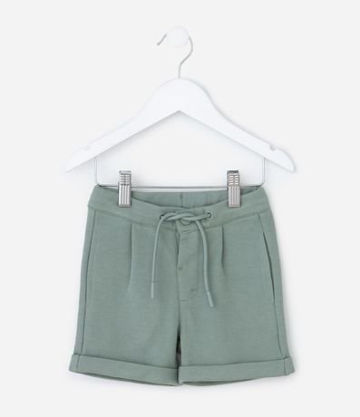 Bermuda Infantil en Piquet con Bajo Plegado - Talle 1 a 4 años 2