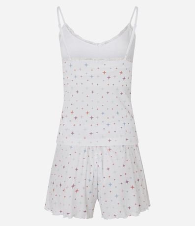 Pijama Short Doll Seamless con Estampa de Brillitos 6