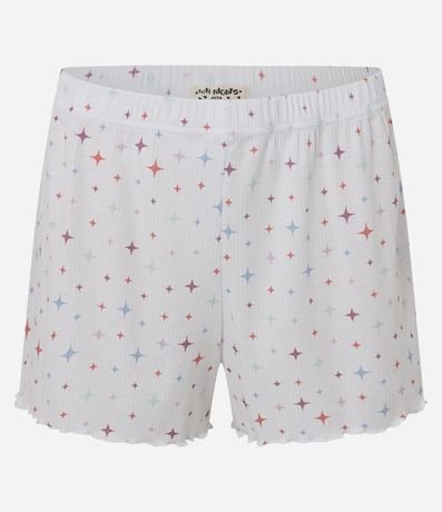 Pijama Short Doll Seamless con Estampa de Brillitos 7