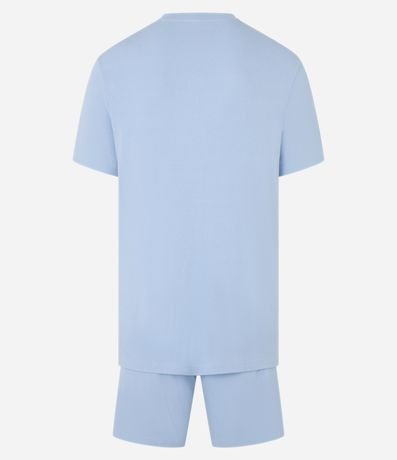 Pijama corto Comfort en Viscosa Canelado 3