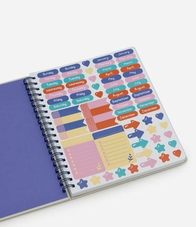 Planner Capa Dura con Figuras y Estampa de Ojo Turco 5