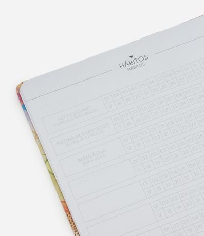 Planner de Capa Dura con Estampado Floral 3