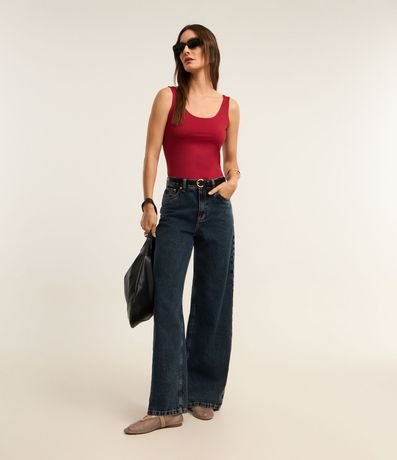 Blusa Musculosa en Poliamida con Escote U 3